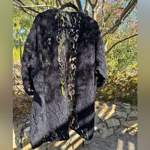 Zara Navy/Black Lace Cardigan